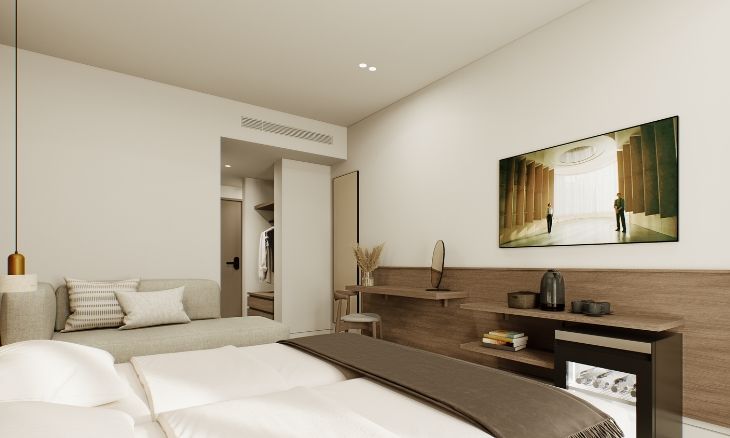 Double bedroom No2 at the Diana hotel Argassi Zante